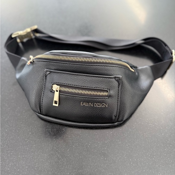 Fawn Design Handbags - Fawn Design - The Fawny Pack - Black Crossbody Bag